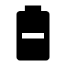 Battery Minus Variant (Material Design) Free Open-Source SVG Icon