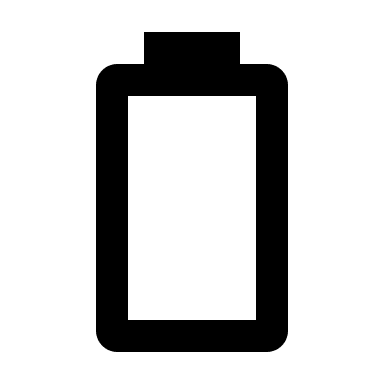 Battery Status Indicator (Outline) Free Open-Source SVG Icon (Material Design Icons)