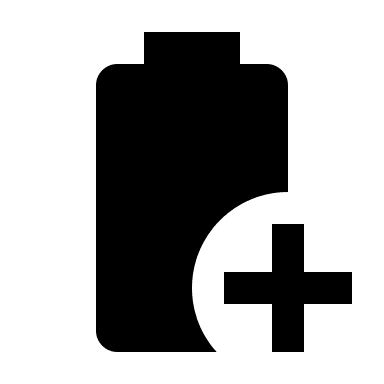 Battery Plus Charge Free Open-Source SVG Icon (Material Design Icons)