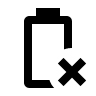 Remove Battery Icon (Outline) Free Open-Source SVG Icon