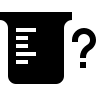 Beaker with Question Mark Free Open-Source SVG Icon