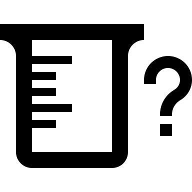 Beaker with Question Mark (Outline) Free Open-Source SVG Icon (Material Design Icons)