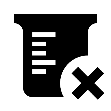 Beaker with Remove Feature Free Open-Source SVG Icon (Material Design Icons)