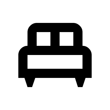 Double Bed Design (Outline) Free Open-Source SVG Icon (Material Design Icons)