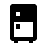 Bottom Freezer Refrigerator (Filled) Free Open-Source SVG Icon