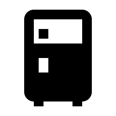 Top Refrigerator (Material Design) Free Open-Source SVG Icon (Material Design Icons)