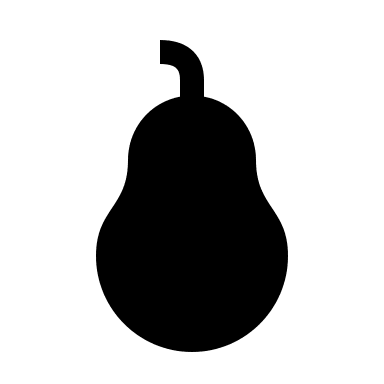 Pear Fruit Free Open-Source SVG Icon (Material Design Icons)