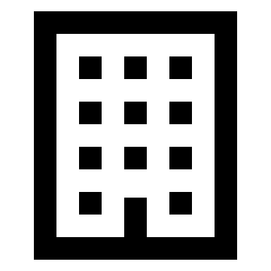 Office Building (Outline) Free Open-Source SVG Icon (Material Design Icons)