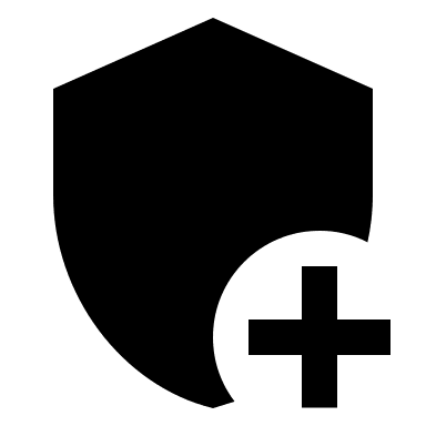 Shield with Plus Symbol Free Open-Source SVG Icon (Material Design Icons)