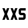 XXS Size Indicator Free Open-Source SVG Icon