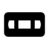 VHS Tape (Material Design) Free Open-Source SVG Icon