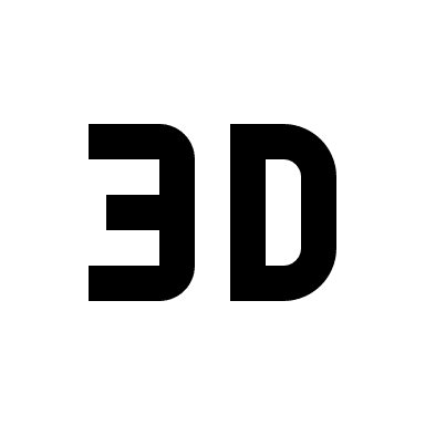 3D Video Player Free Open-Source SVG Icon (Material Design Icons)