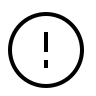 Alert Circle (Material Design Light) Free Open-Source SVG Icon