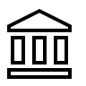 Bank Building (Material Design Light) Free Open-Source SVG Icon