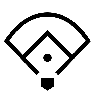 Baseball Diamond Field Free Open-Source SVG Icon (Material Design Light)