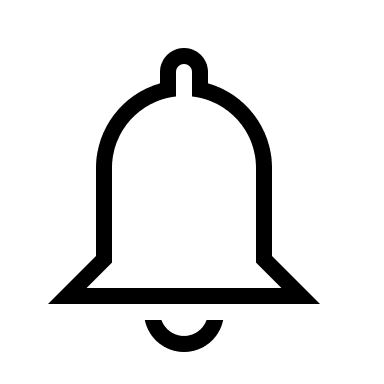 Notification Bell Free Open-Source SVG Icon (Material Design Light)