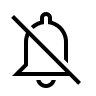 Bell Notification Off (Material Design Light) Free Open-Source SVG Icon