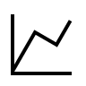 Line Chart Visualization (Material Design Light) Free Open-Source SVG Icon