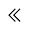 Double Left Chevron Arrow (Filled) Free Open-Source SVG Icon