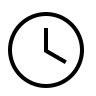 Clock (Material Design Light) Free Open-Source SVG Icon