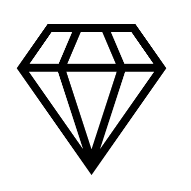 Diamond Stone (Material Design Light) Free Open-Source SVG Icon (Material Design Light)