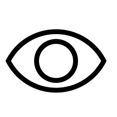 Eye Symbol (Material Design Light) Free Open-Source SVG Icon (Material Design Light)