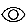 Eye Symbol (Material Design Light) Free Open-Source SVG Icon