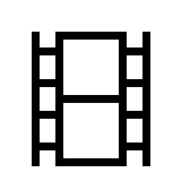 Filmstrip Media Reel (Material Design Light) Free Open-Source SVG Icon (Material Design Light)