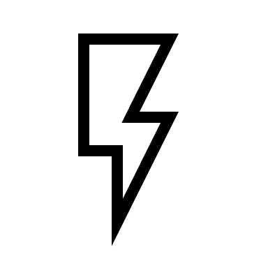 Flash Symbol (Material Design Light) Free Open-Source SVG Icon (Material Design Light)