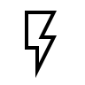 Flash Symbol (Material Design Light) Free Open-Source SVG Icon