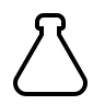 Empty Flask (Material Design Light) Free Open-Source SVG Icon