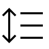 Line Spacing Format Adjustment (Material Design Light) Free Open-Source SVG Icon