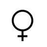 Female Gender Symbol Free Open-Source SVG Icon