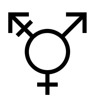 Transgender Gender Symbol (Material Design Light) Free Open-Source SVG Icon (Material Design Light)