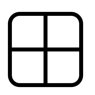 Large Grid Layout Free Open-Source SVG Icon (Material Design Light)