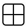 Large Grid Layout Free Open-Source SVG Icon