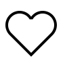 Heart Symbol (Material Design Light) Free Open-Source SVG Icon