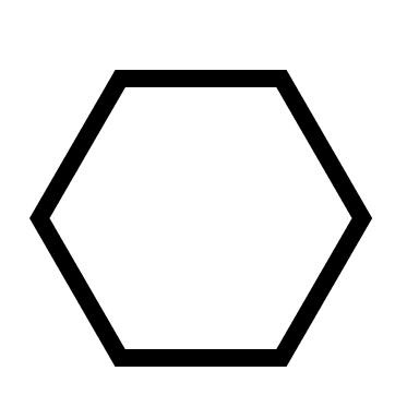 Hexagon Shape (Material Design Light) Free Open-Source SVG Icon (Material Design Light)