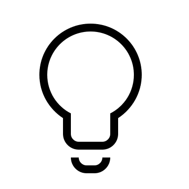 Lightbulb (Material Design Light) Free Open-Source SVG Icon (Material Design Light)