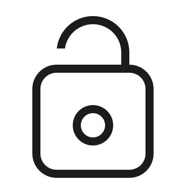 Unlocked Lock Symbol (Material Design Light) Free Open-Source SVG Icon (Material Design Light)