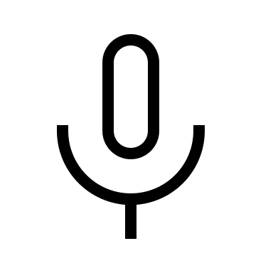 Microphone (Material Design Light) Free Open-Source SVG Icon (Material Design Light)