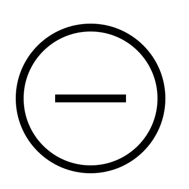 Minus Circle Symbol (Material Design Light) Free Open-Source SVG Icon (Material Design Light)