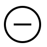 Minus Circle Symbol (Material Design Light) Free Open-Source SVG Icon