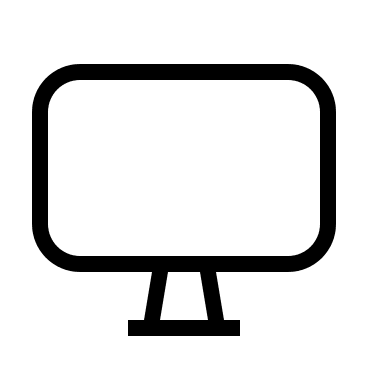 Computer Monitor Display Free Open-Source SVG Icon (Material Design Light)