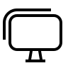 Multiple Monitors Display (Material Design Light) Free Open-Source SVG Icon