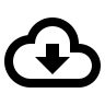 Cloud Download Loop (Outline) Free Open-Source SVG Icon