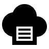 Cloud Print Loop (Line) Free Open-Source SVG Icon