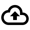 Cloud Upload Loop (Outline) Free Open-Source SVG Icon