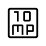 10 Megapixel Camera Resolution (Outline) Free Open-Source SVG Icon