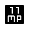 11 Megapixel Camera Resolution Free Open-Source SVG Icon